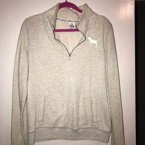 Victoria Secret PINK half zip sweatshirt